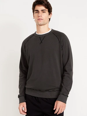 Garment-Dyed Crew-Neck Sweatshirt