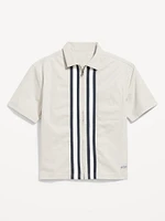 Full-Zip Moto Shirt
