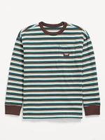 Oversized Long-Sleeve Pocket T-Shirt for Boys