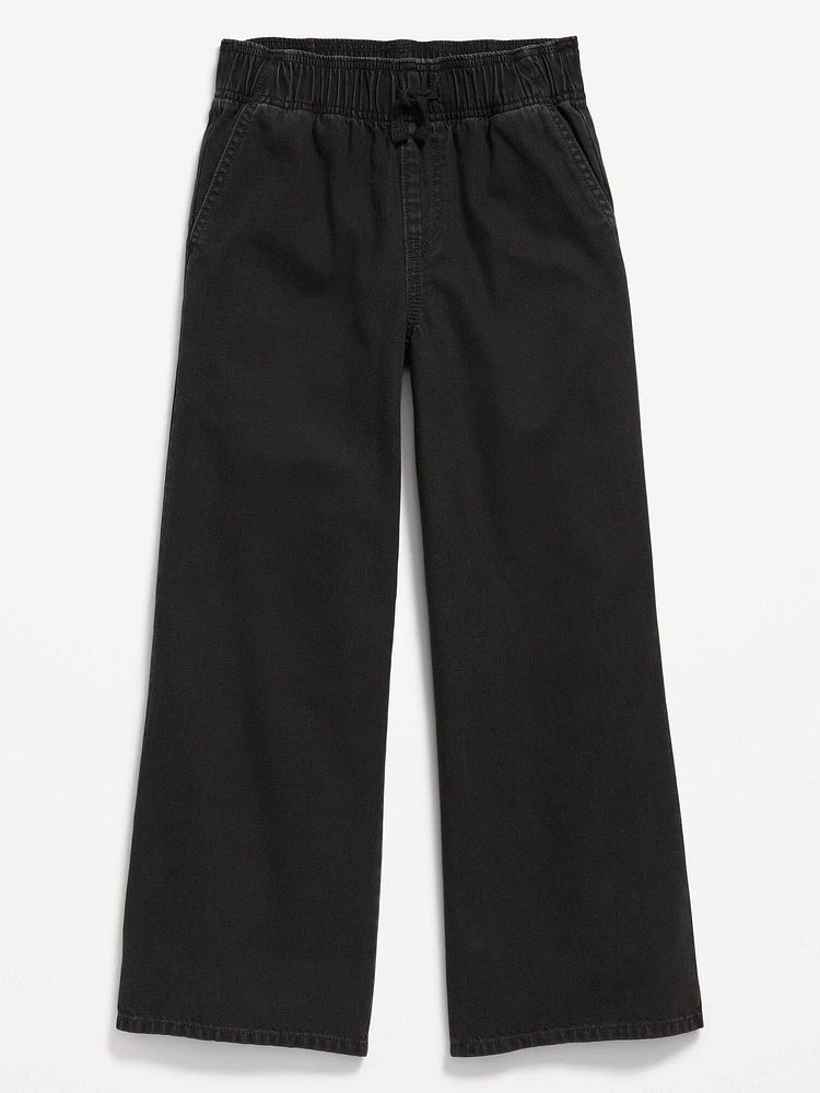 High-Waisted Baggy Wide-Leg Pull-On for Girls