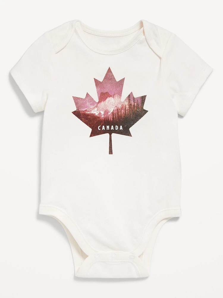 Short-Sleeve Canada Graphic Bodysuit for Baby