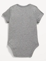Short-Sleeve Canada Logo-Graphic Bodysuit for Baby