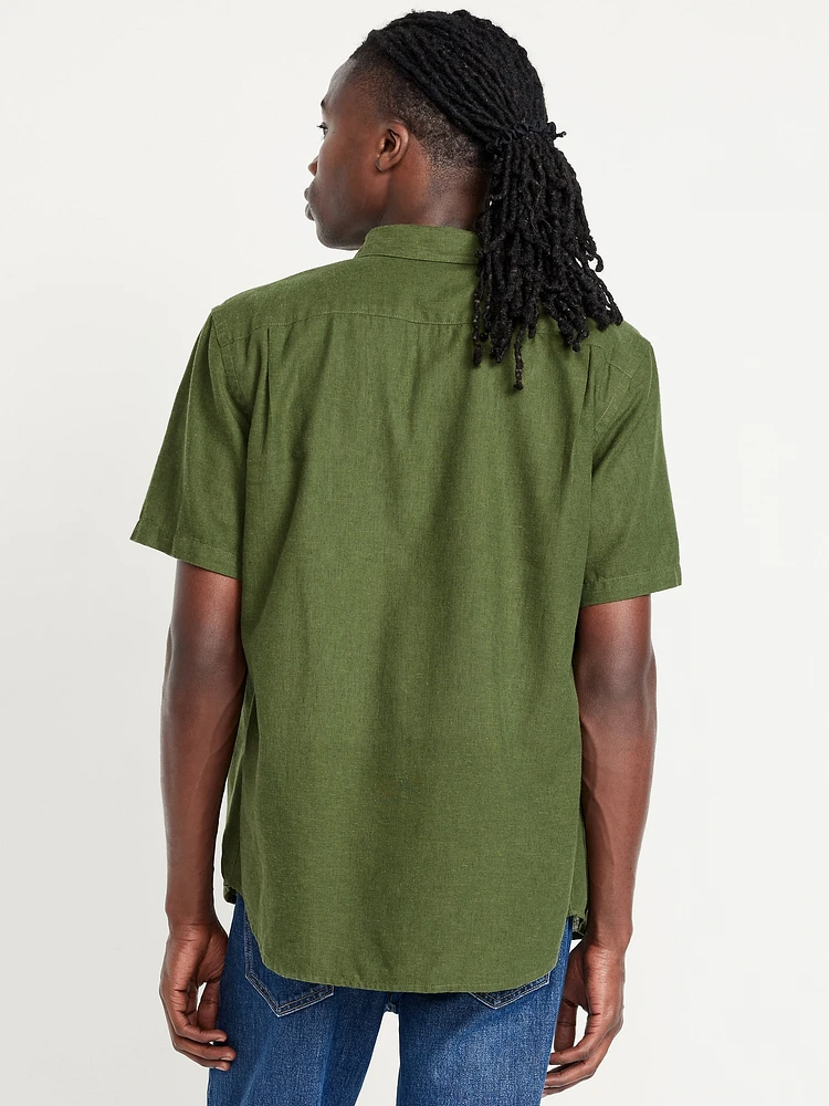 Classic Fit Everyday Linen-Blend Shirt