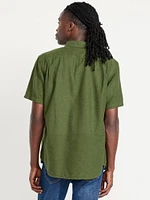 Classic Fit Everyday Linen-Blend Shirt