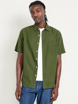 Classic Fit Everyday Linen-Blend Shirt
