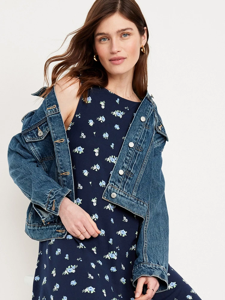 Sleeveless Mini Swing Dress