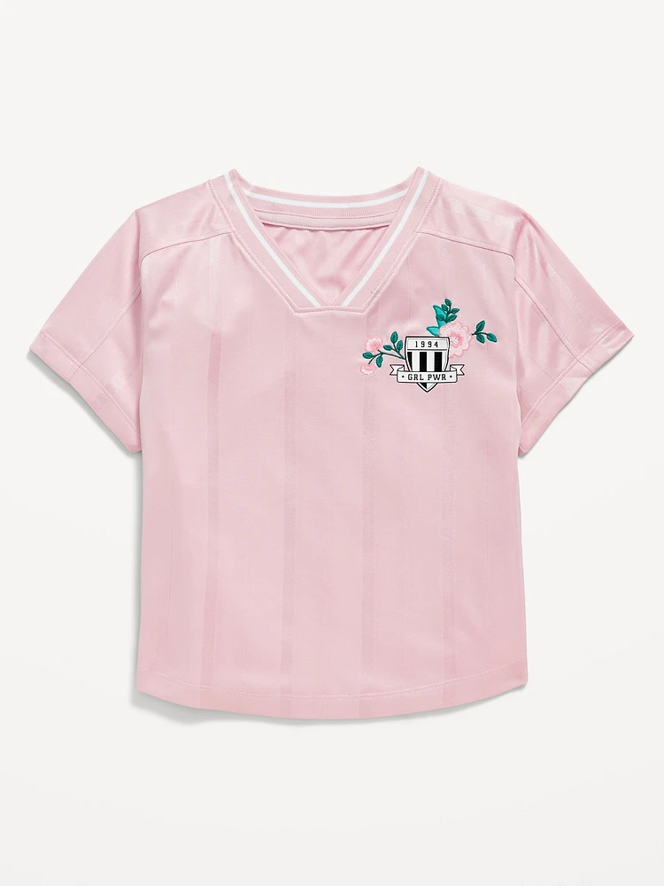 Short-Sleeve Graphic Jersey T-Shirt for Girls