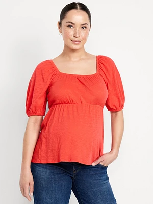 T-shirt à manches bouffantes de maternité