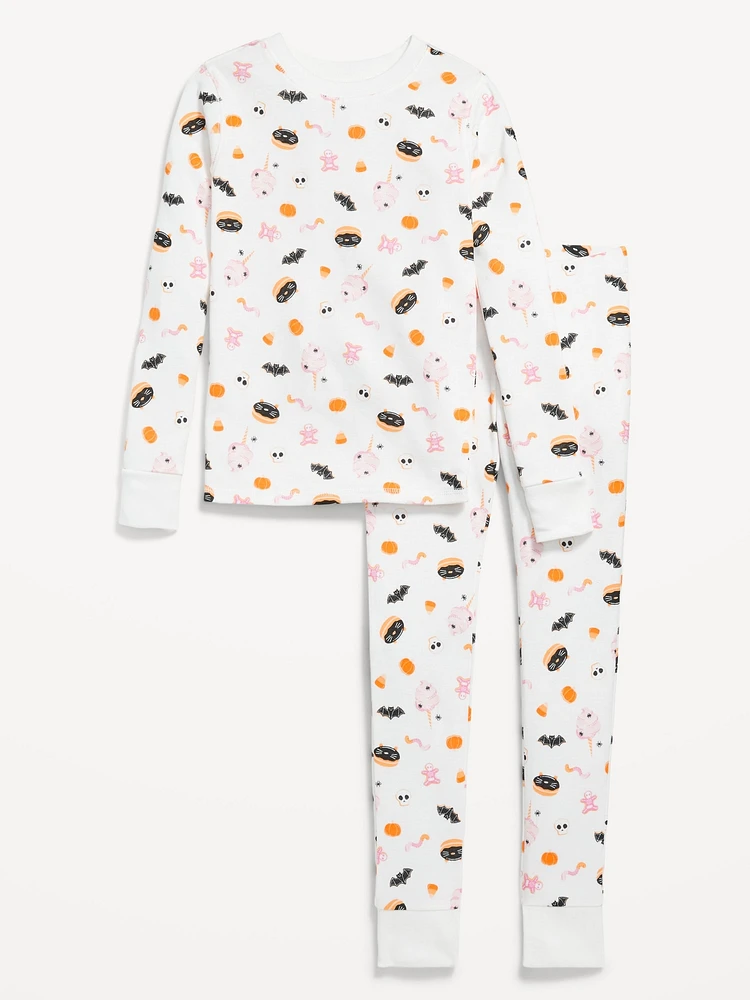 Printed Snug-Fit Graphic Pajama Set for Girls