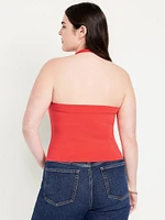 Double-Layer Halter Top