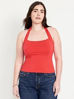 Double-Layer Halter Top