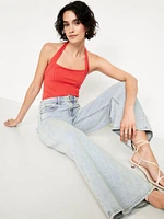 Double-Layer Halter Top