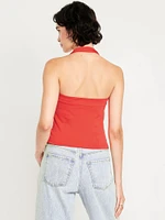 Double-Layer Halter Top