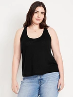 Linen-Blend Tank Top