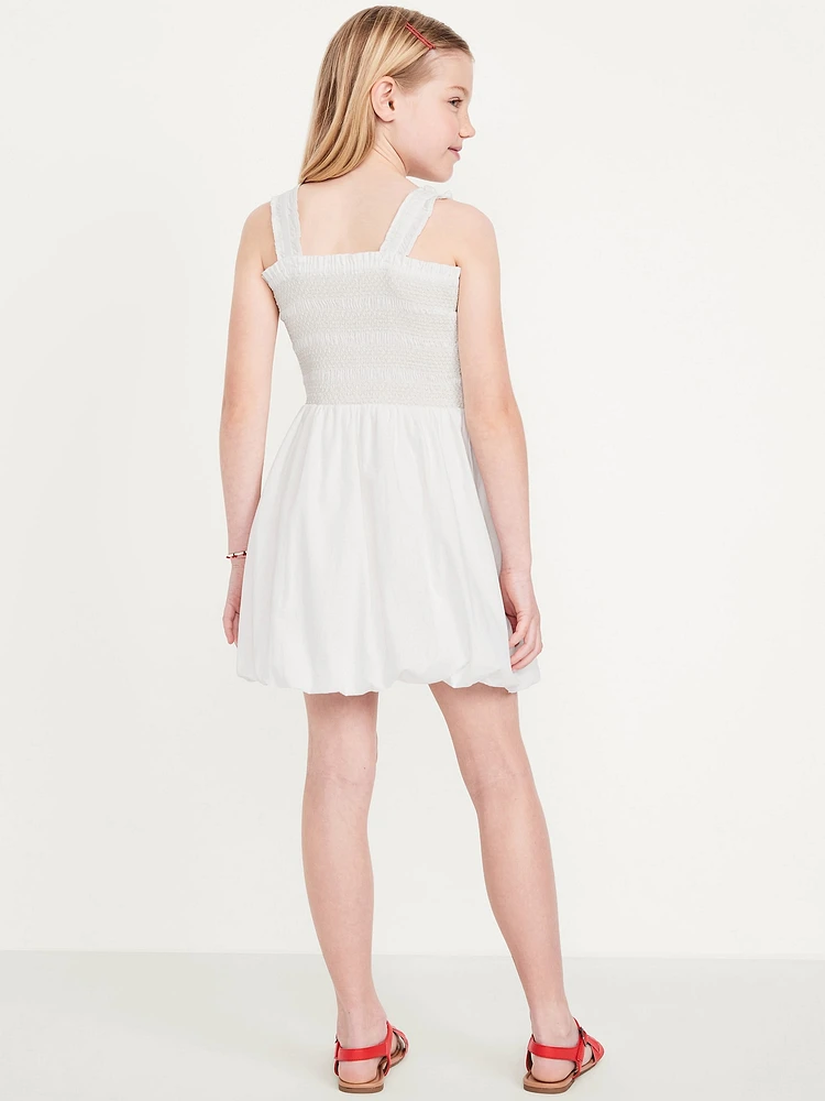 Sleeveless Smocked Bubble Dress for Girls
