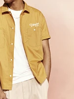 Cropped Utility Pocket Shirt