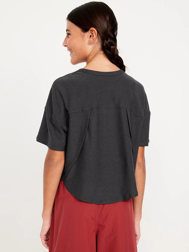 CloudMotion Cropped Performance T-Shirt for Girls