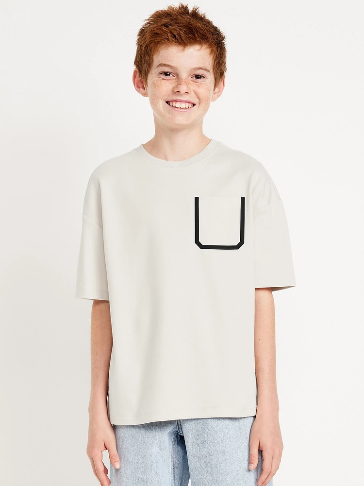 Dynamic Fleece Oversized Pocket T-Shirt for Boys