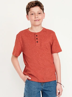 Short-Sleeve Henley T-Shirt for Boys