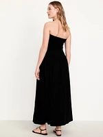 Fit & Flare Drop-Waist Maxi Dress