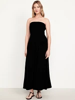 Fit & Flare Drop-Waist Maxi Dress