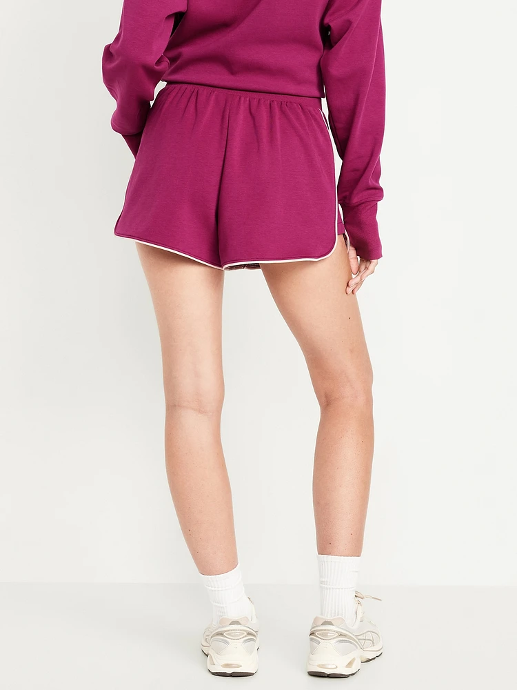 Extra High-Waisted Dynamic Fleece Sweat Shorts