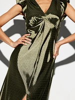The Occasion by Old Navy Flutter-Sleeve Satin Maxi Dress