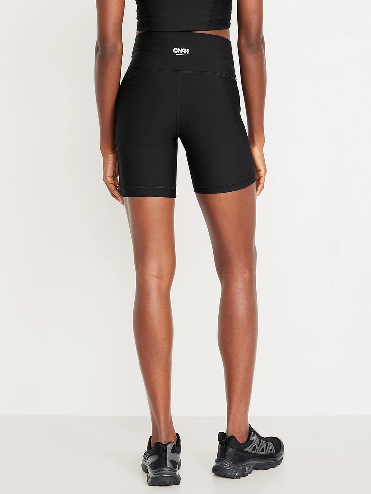 High-Waisted PowerSoft Biker Shorts - 6-inch inseam