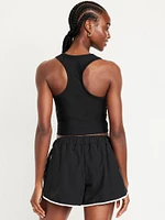 PowerSoft Racerback Cropped Shell Tank