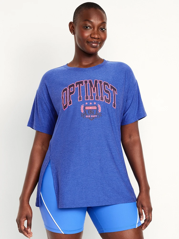 CloudMotion Oversized Graphic T-Shirt