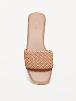 Woven Knot Slide Sandals