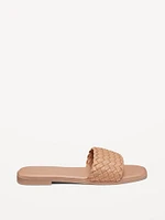 Woven Knot Slide Sandals