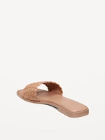 Woven Knot Slide Sandals