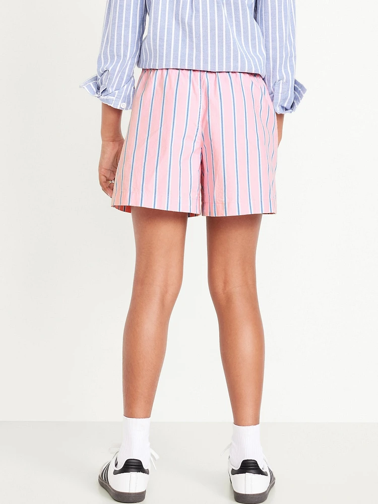 Lightweight Printed Poplin Shorts for Girls
