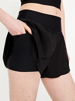 High-Waisted StretchTech 2-in-1 Shorts -- 3-inch inseam