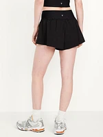 High-Waisted StretchTech 2-in-1 Shorts -- 3-inch inseam