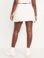 Extra High-Waisted StretchTech Pleated Skort