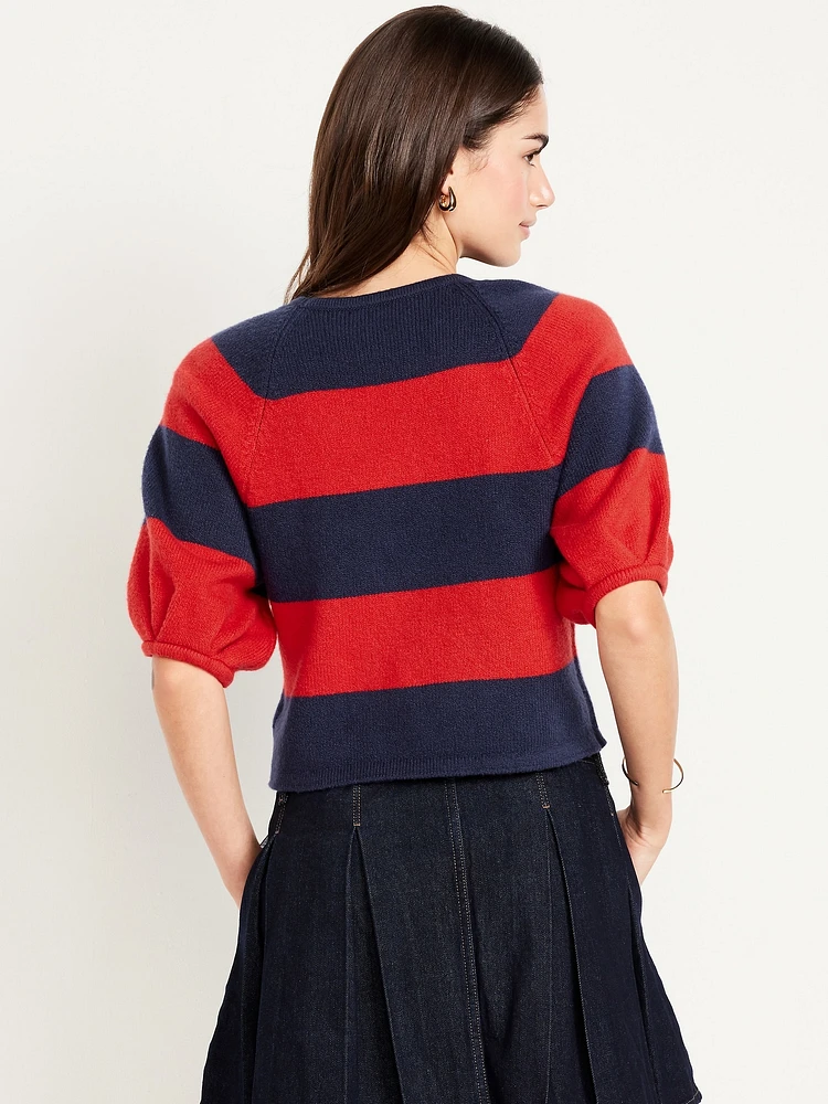 SoSoft Puff-Sleeve Sweater