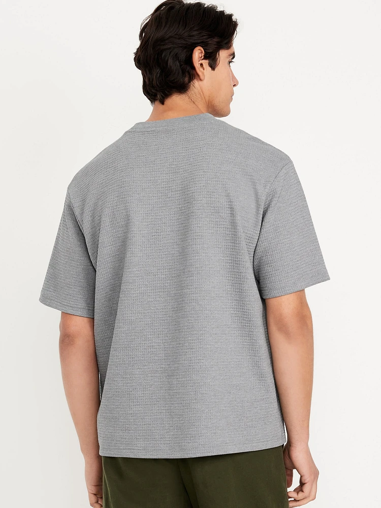 Waffle-Knit T-Shirt