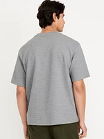 Waffle-Knit T-Shirt
