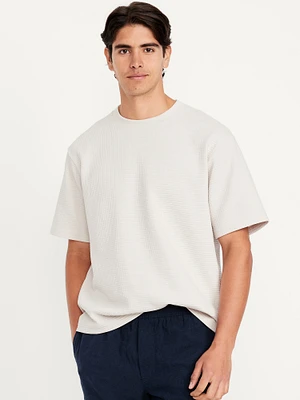 Waffle-Knit T-Shirt