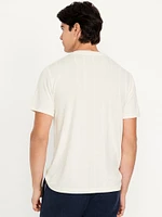 Crew-Neck Ribbed T-Shirt