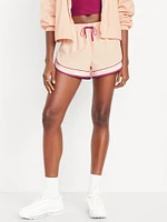 Mid-Rise Woven Run Shorts