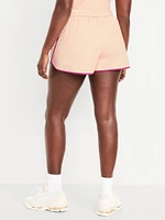 Mid-Rise Woven Run Shorts