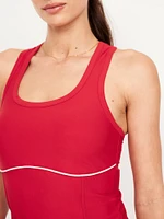 PowerSoft Racerback Cropped Shell Tank