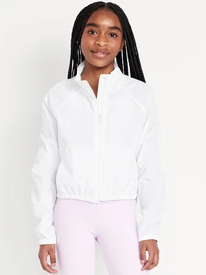 Loose Ruched-Sleeve Jacket for Girls
