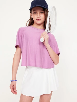 CloudMotion Cropped Performance T-Shirt for Girls
