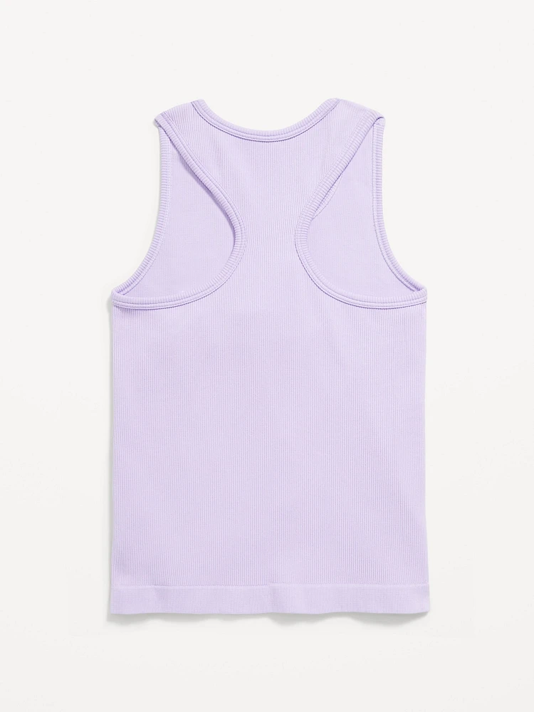 Seamless Fitted Performance Tank Top for Girls