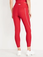 High-Waisted PowerSoft Rib Mix 7/8 Leggings