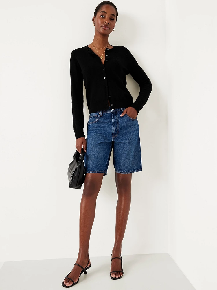SoSoft Cropped Cardigan Sweater